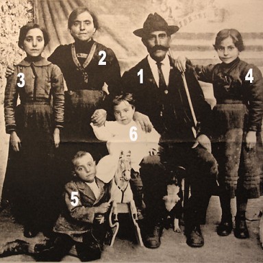 Vincenzo “Vincenzone” Vespa Family, circa 1915 in Calascio.