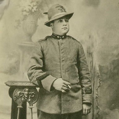 Davide Di Marco during World War I, circa 1918, Italy.