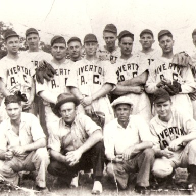 Riverton Athletic Club baseball team, 1938, Riverton, Illinois.