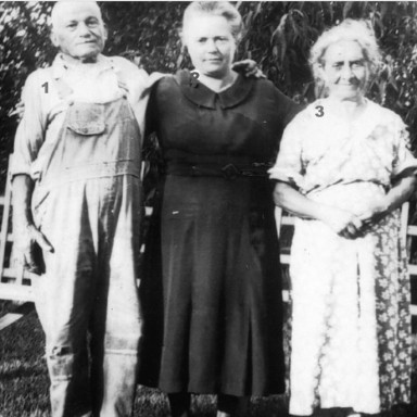 Carmine Frasco,  Emilia Antonacci & Domenica Frasco, circa 1935, Riverton, Illinois.