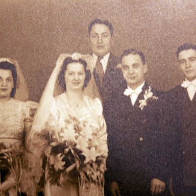 Marriage of Guido Edmund Frasca (1912-1980) to Lucinda B. Albarano, Lilly, Pennsylvania, 1943