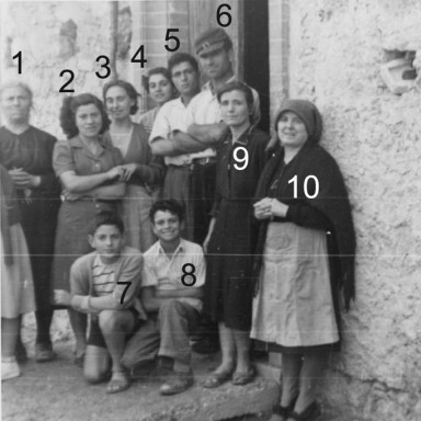 Marinacci Family. August 1951, Calascio.